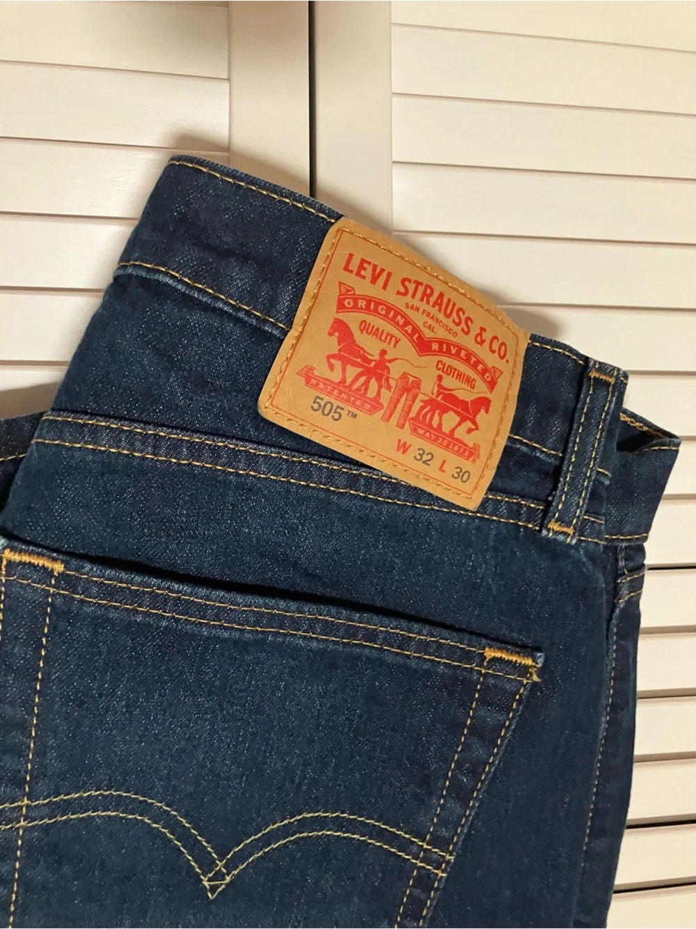 Levi's Men's Dark Blue Straight-Leg Jeans